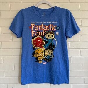 Set of 4 FUNKO POP Marvel Collector Corp Graphic Tees, ALL ADULT SZ SMALL EUC